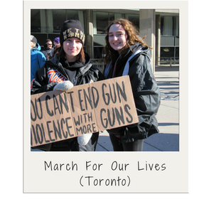 March For Our Lives, March For Our Lives Toronto, protesting gun violence, no more guns, Toronto rally, Janet Fanaki, resilient people, resilience, resilient
